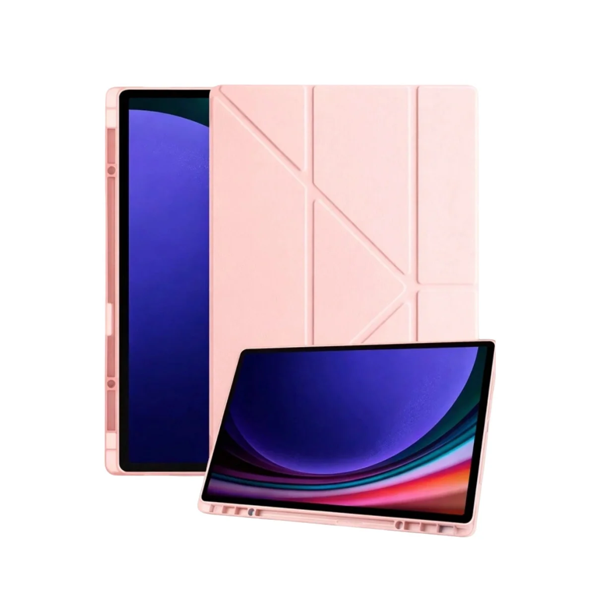 Galaxy Tab A11 Kalemlikli Mars Tablet Kılıfı - Rose Gold