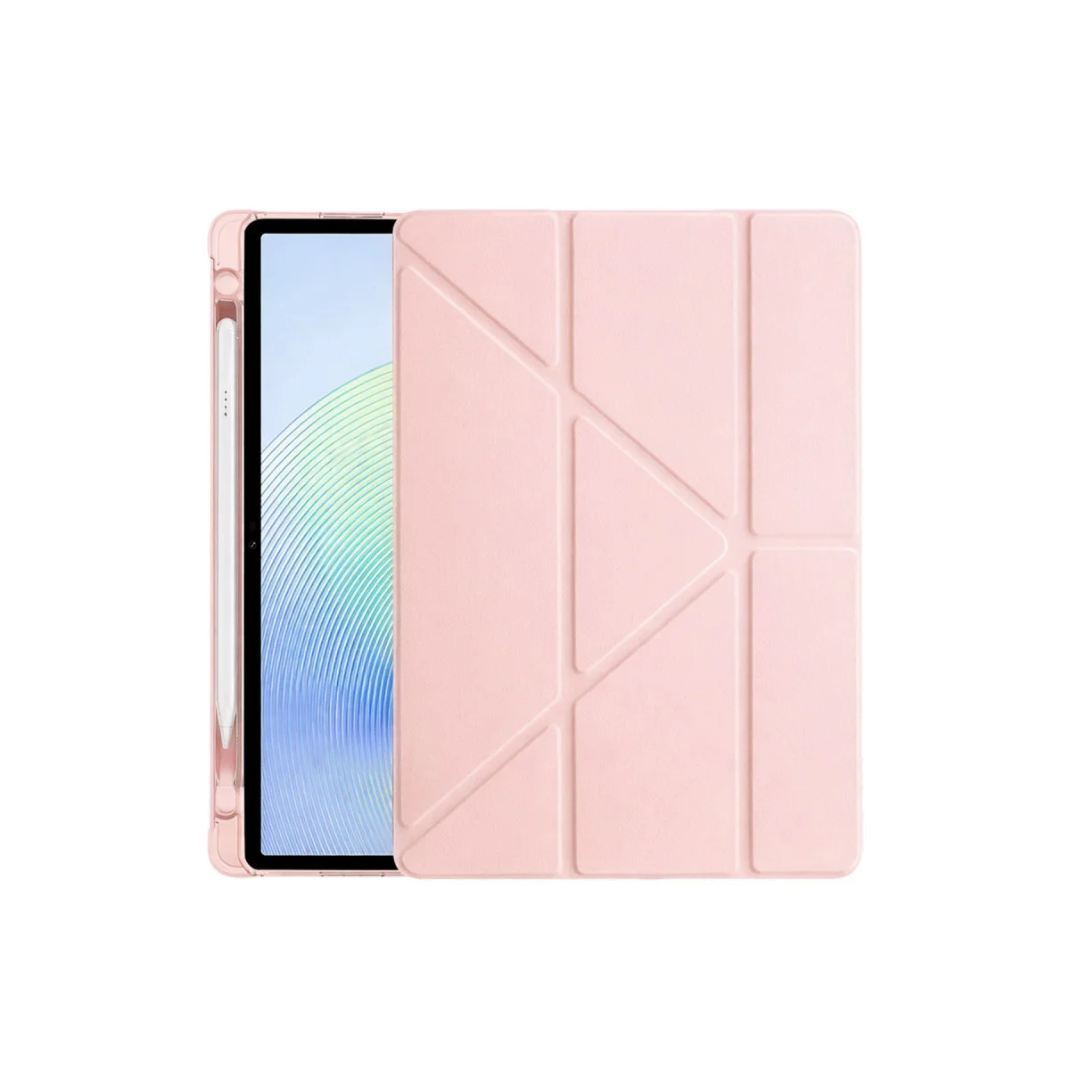 Redmi Pad 2 Kalemlikli Mars Tablet Kılıfı - Rose Gold