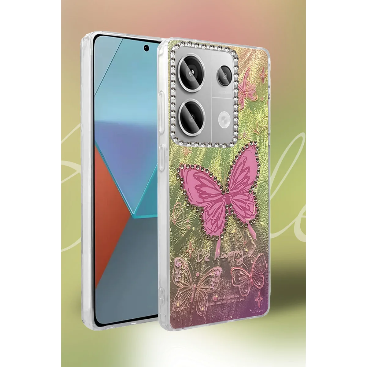 Redmi Note 13 Pro 4G Kılıf Blade Aynalı Desenli Kapak - Desen 6