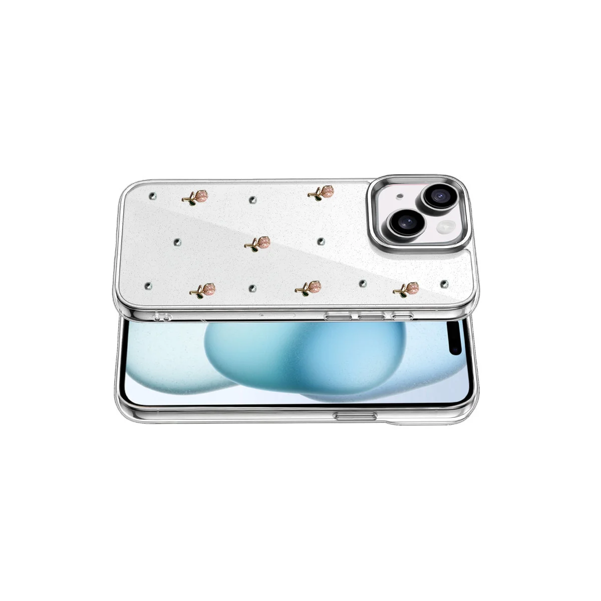 iPhone 14 Fiyonk Desenli Kapak - Desen 6