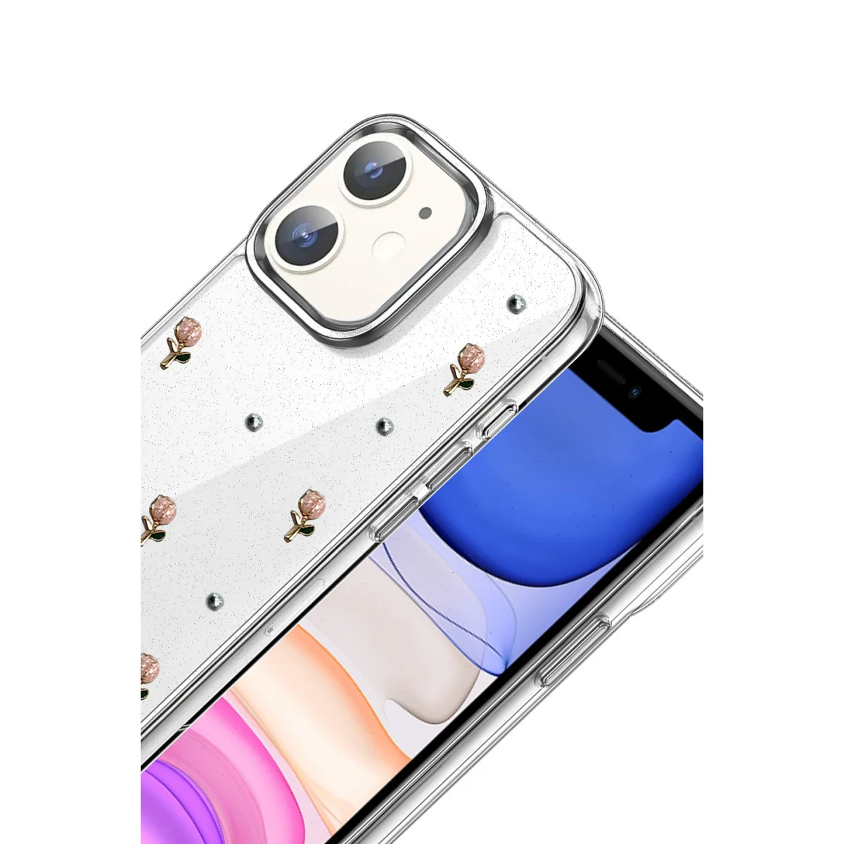 iPhone 11 Fiyonk Desenli Kapak - Desen 6