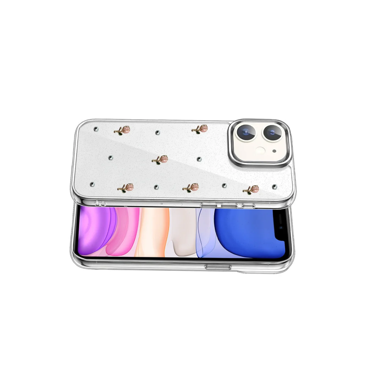 iPhone 11 Fiyonk Desenli Kapak - Desen 6