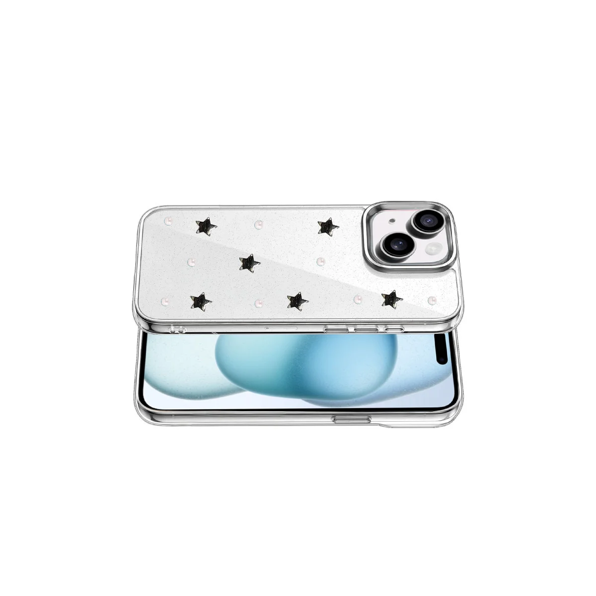 iPhone 15 Fiyonk Desenli Kapak - Desen 7