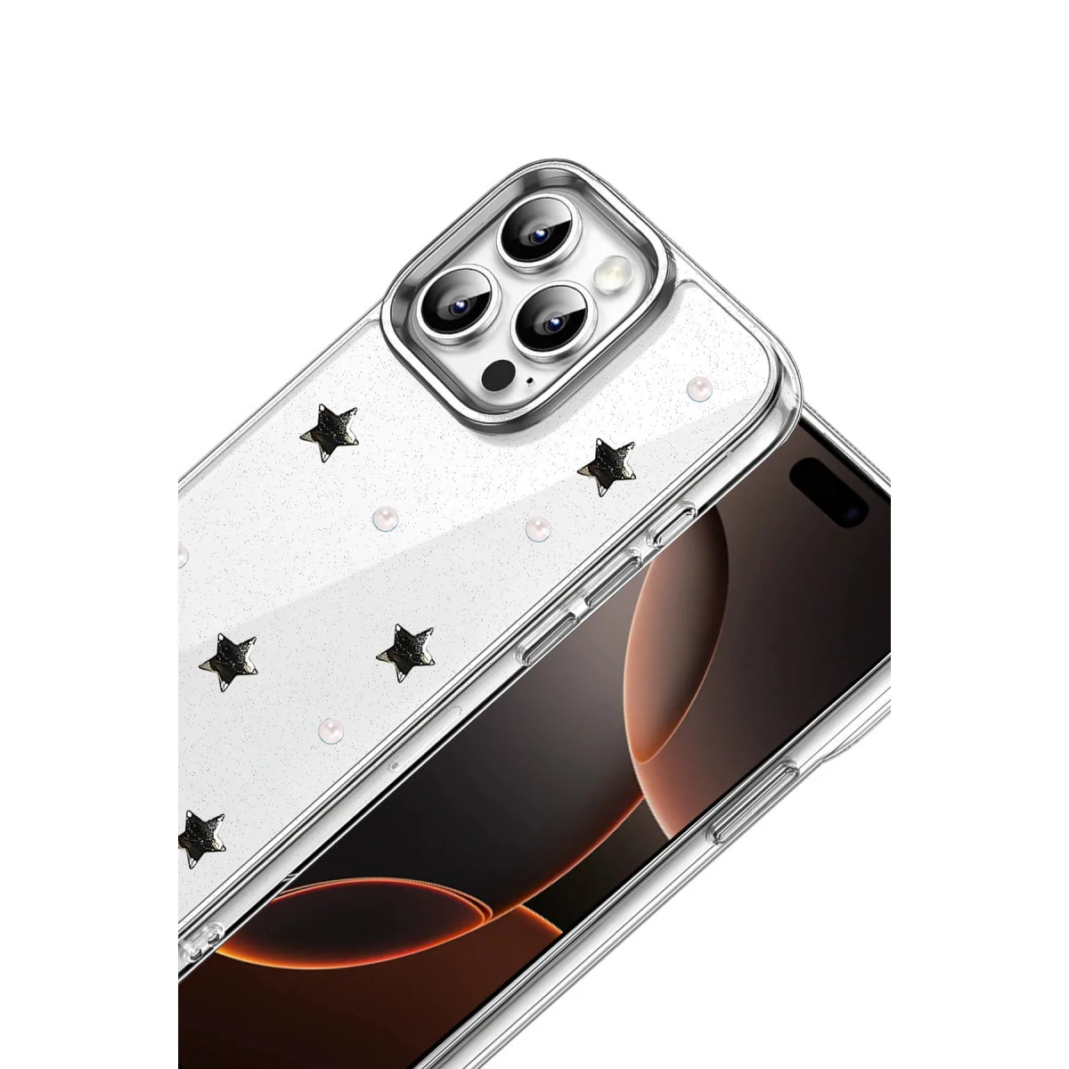 iPhone 16 Pro Fiyonk Desenli Kapak - Desen 7