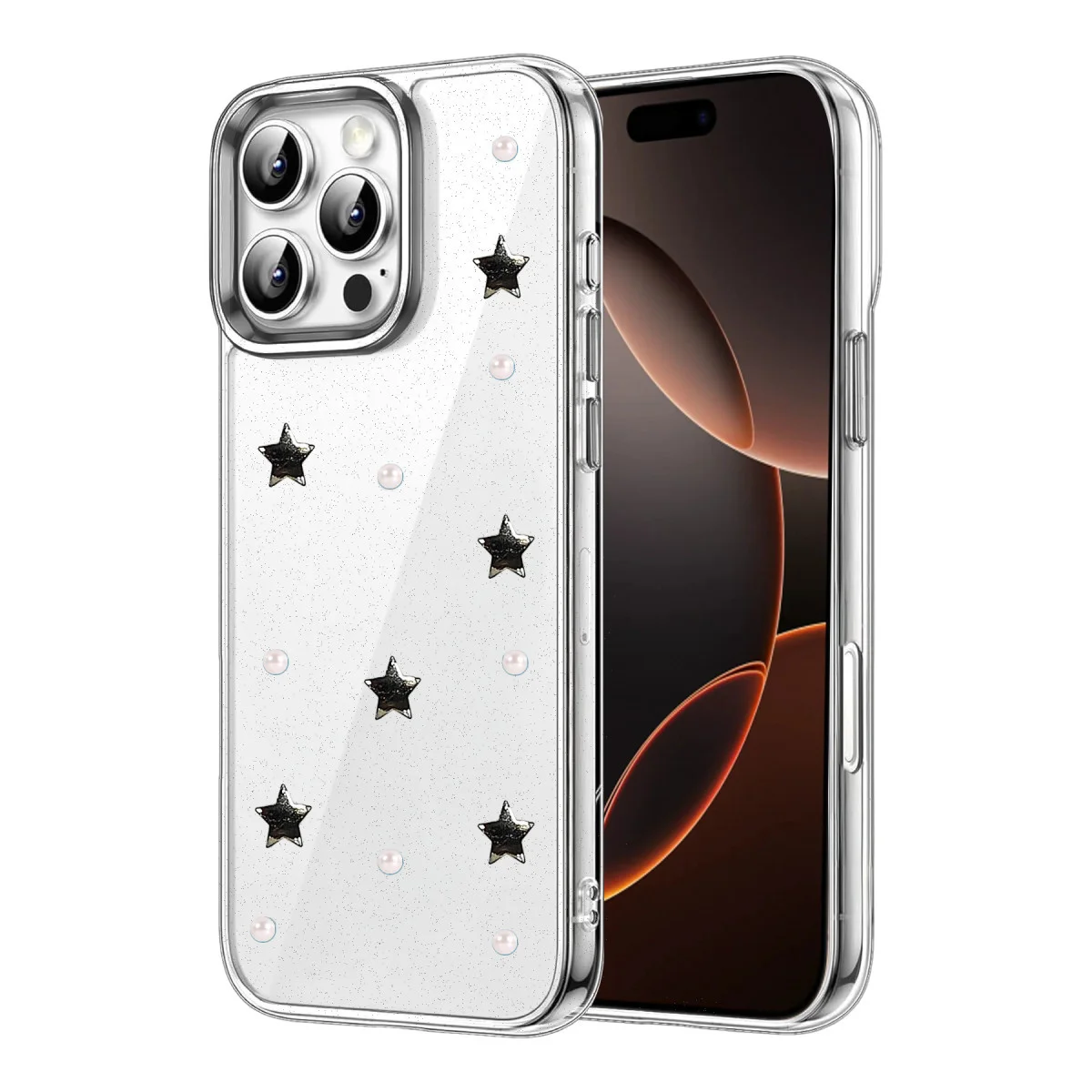 iPhone 16 Pro Max Fiyonk Desenli Kapak - Desen 7