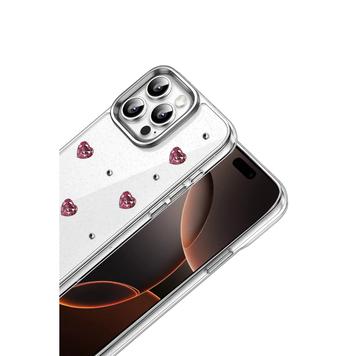 iPhone 14 Pro Max Fiyonk Desenli Kapak - Desen 3