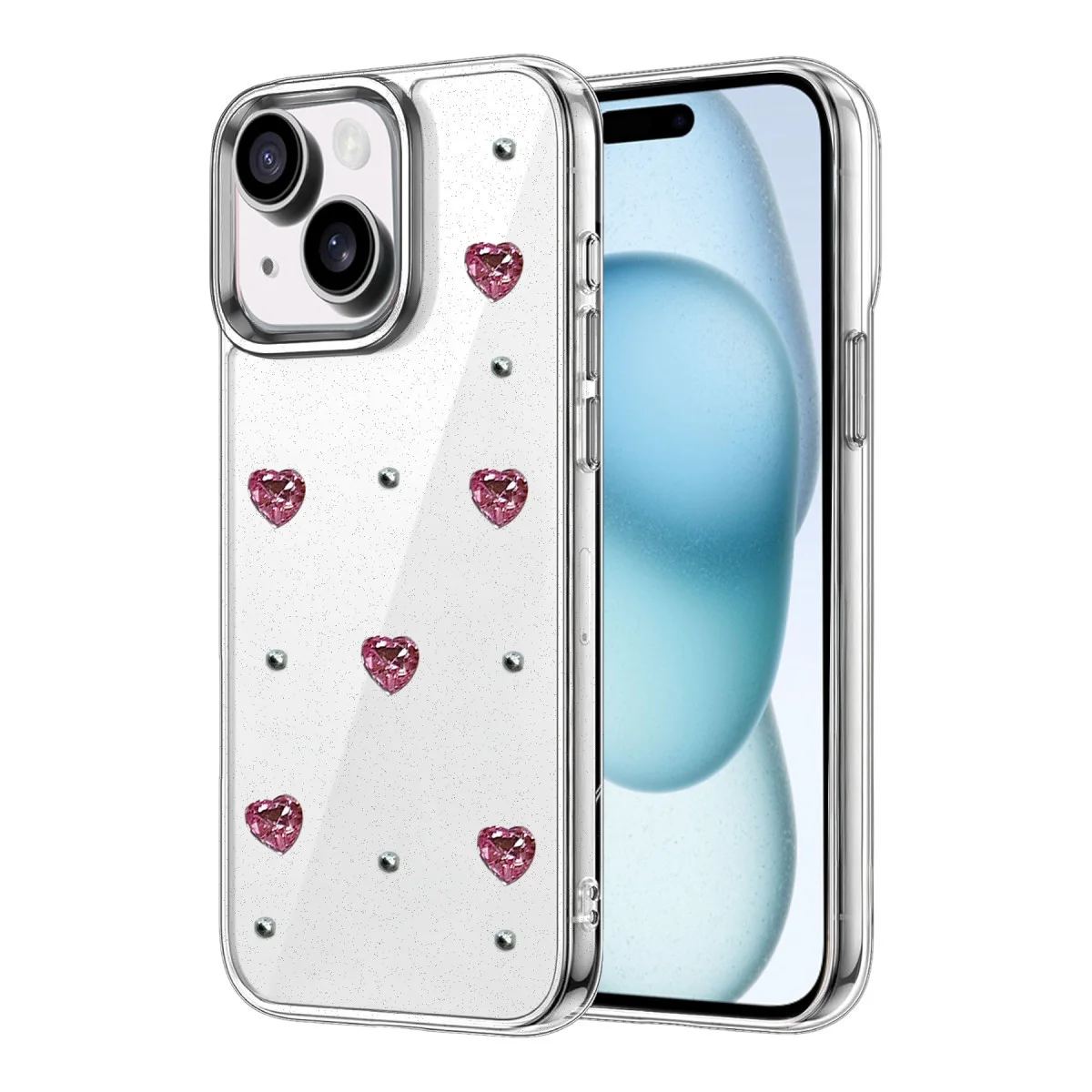 iPhone 15 Plus Fiyonk Desenli Kapak - Desen 3