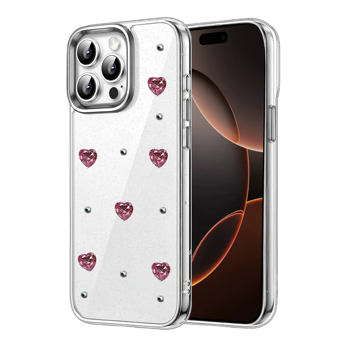 iPhone 15 Pro Max Fiyonk Desenli Kapak - Desen 3