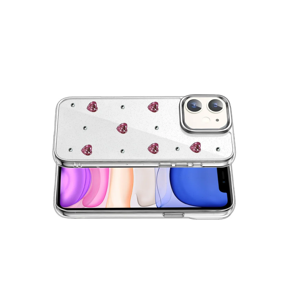 iPhone 12 Fiyonk Desenli Kapak - Desen 3