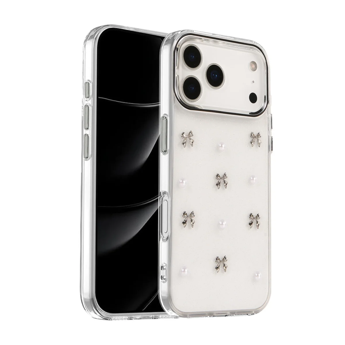 iPhone 17 Pro Max Fiyonk Desenli Kapak - Desen 8