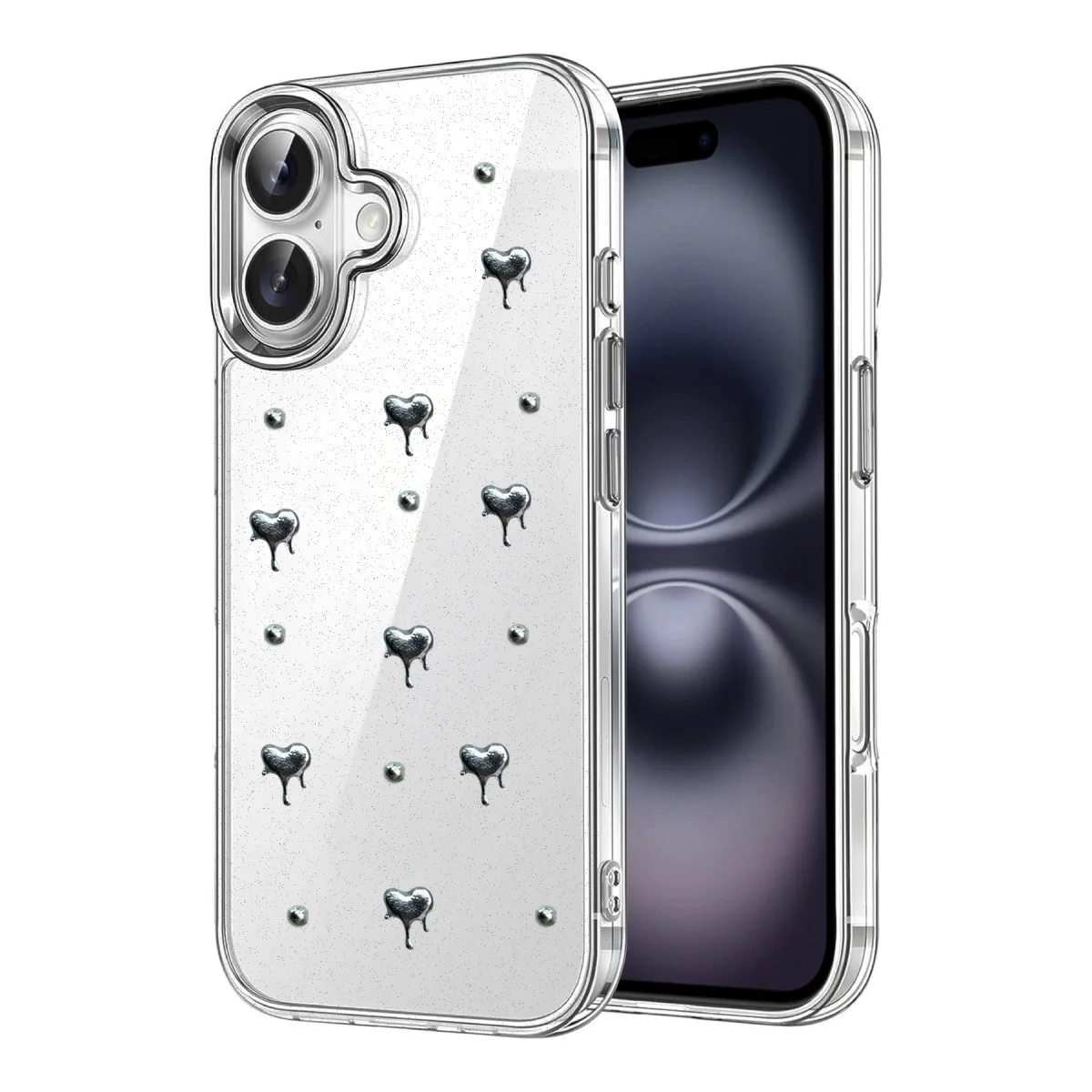 iPhone 16 Plus Fiyonk Desenli Kapak - Desen 1