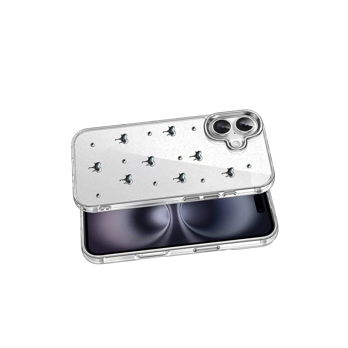 iPhone 16 Plus Fiyonk Desenli Kapak - Desen 1