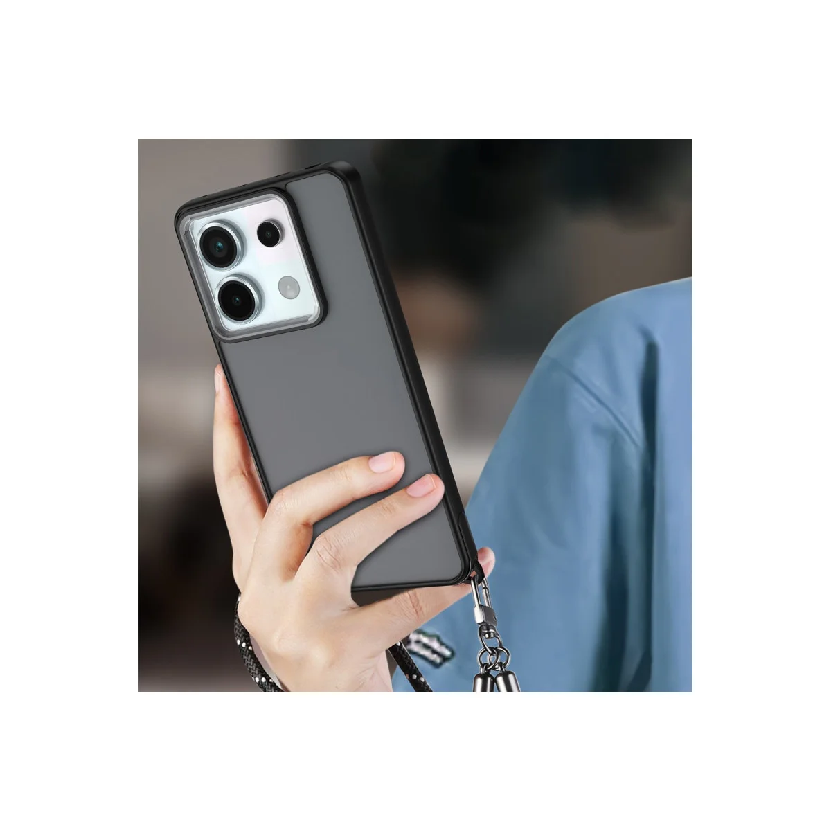 Redmi Note 13 Pro 5G Kılıf Elegant Kapak - Açık Mavi
