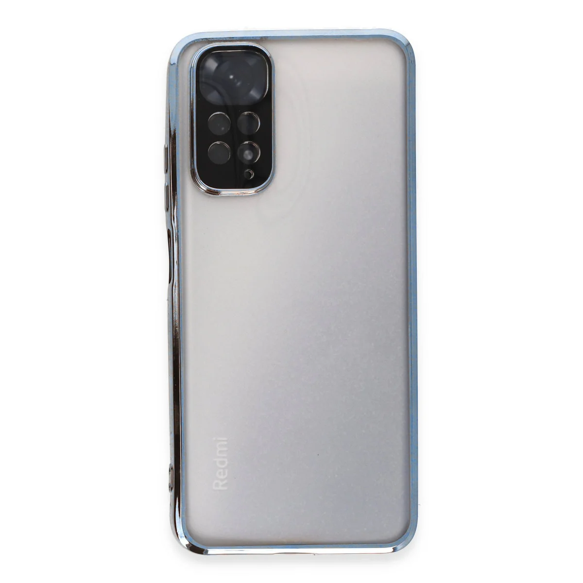 Redmi Note 11 Kılıf Razer Lensli Silikon - Açık Mavi