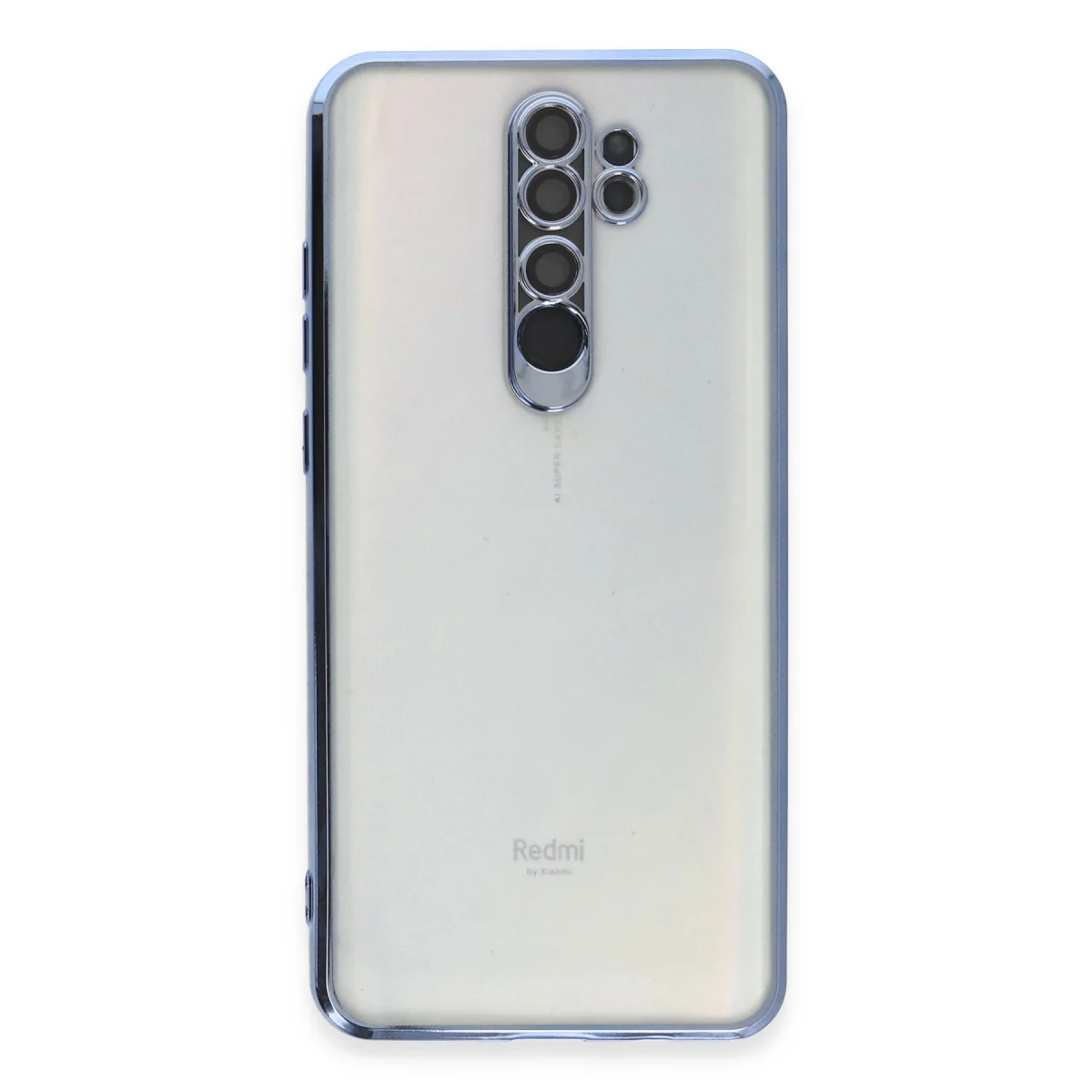 Redmi Note 8 Pro Kılıf Razer Lensli Silikon - Açık Mavi