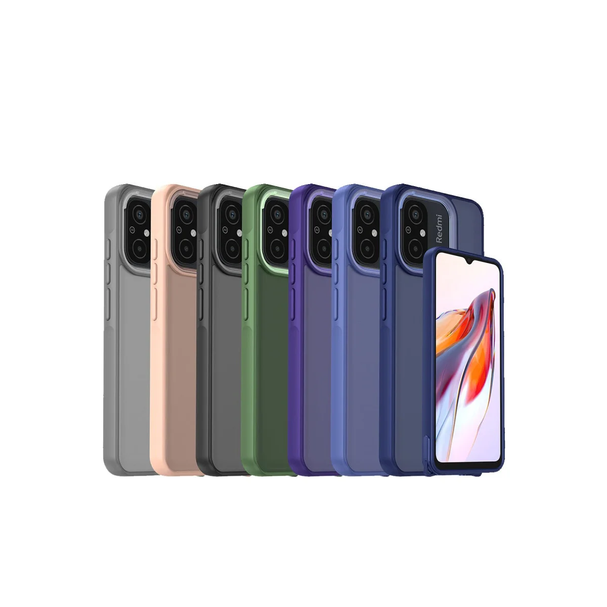 Redmi 12C Kılıf Elegant Kapak - Açık Mavi