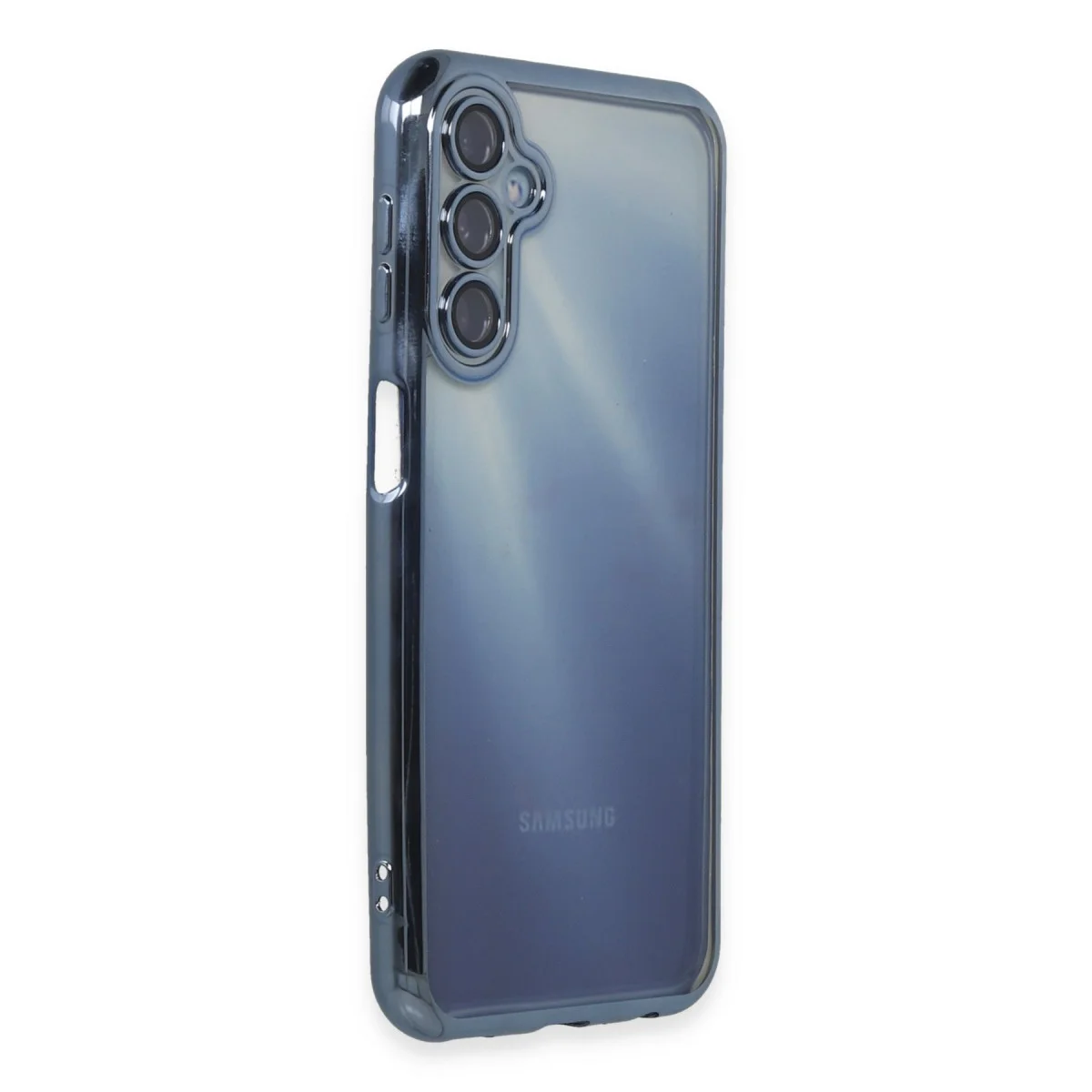 Galaxy A35 5G Kılıf Razer Lensli Silikon - Açık Mavi