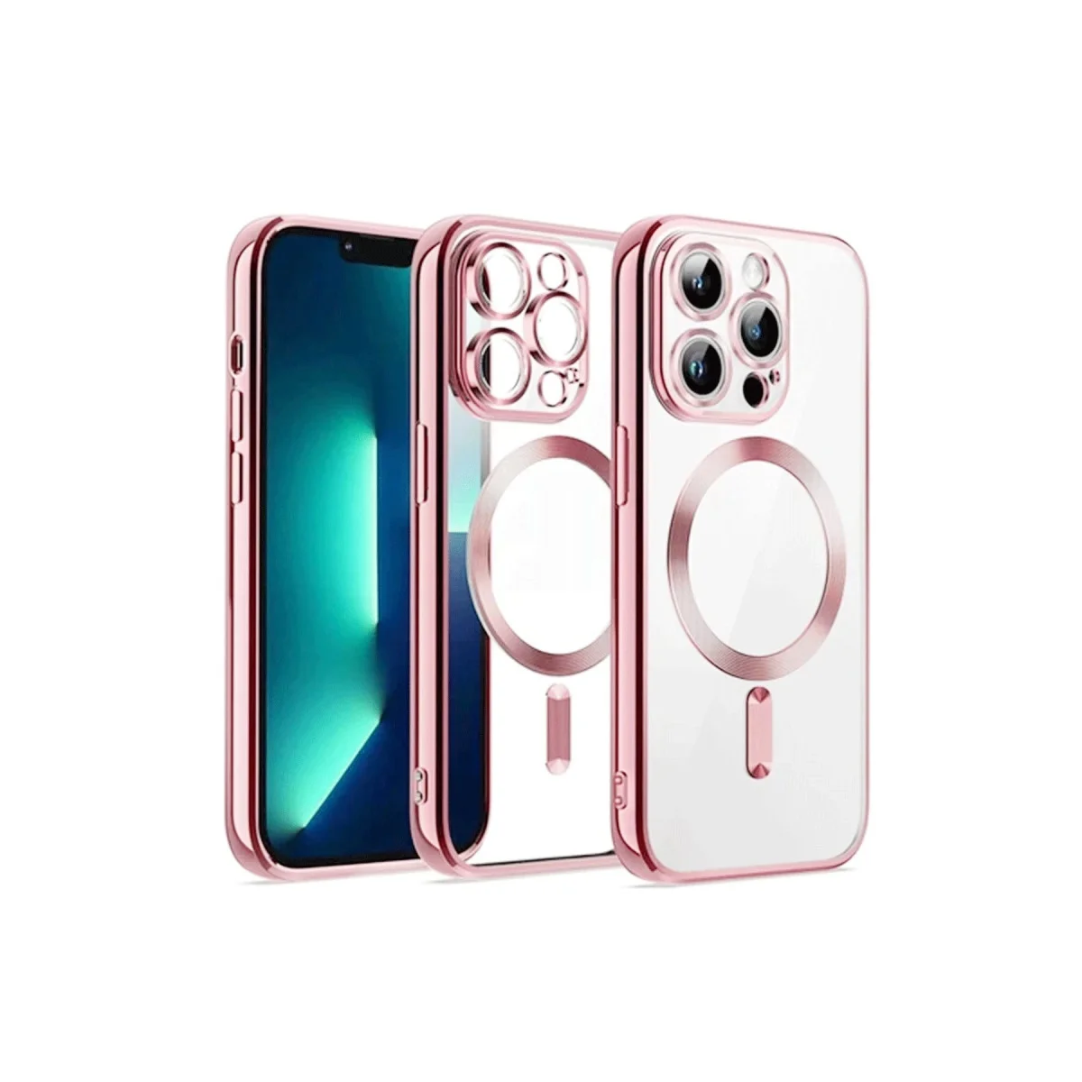 iPhone 13 Pro Max Kılıf Kross Magneticsafe Kapak - Rose