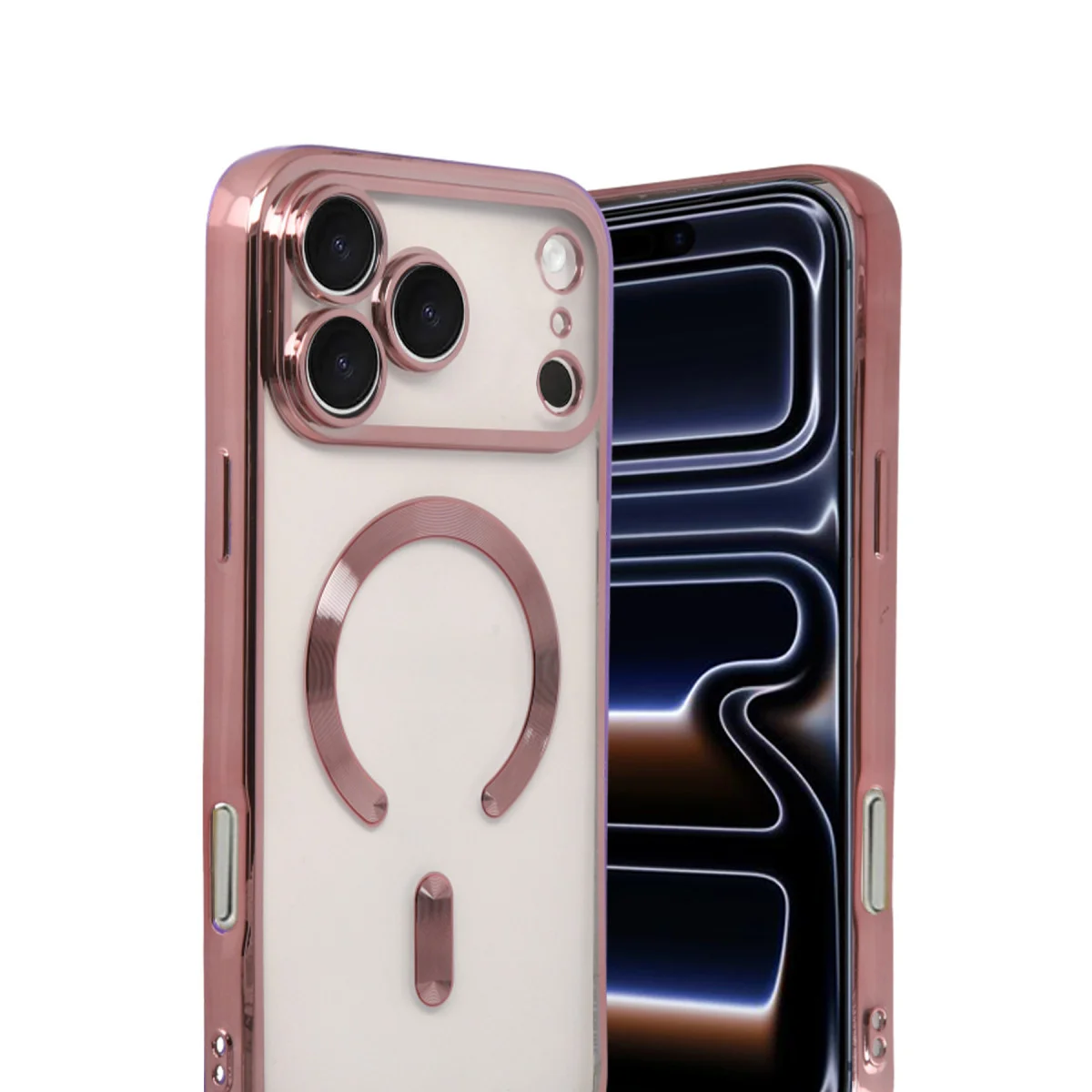 iPhone 17 Pro Max Kross Magneticsafe Kapak - Rose