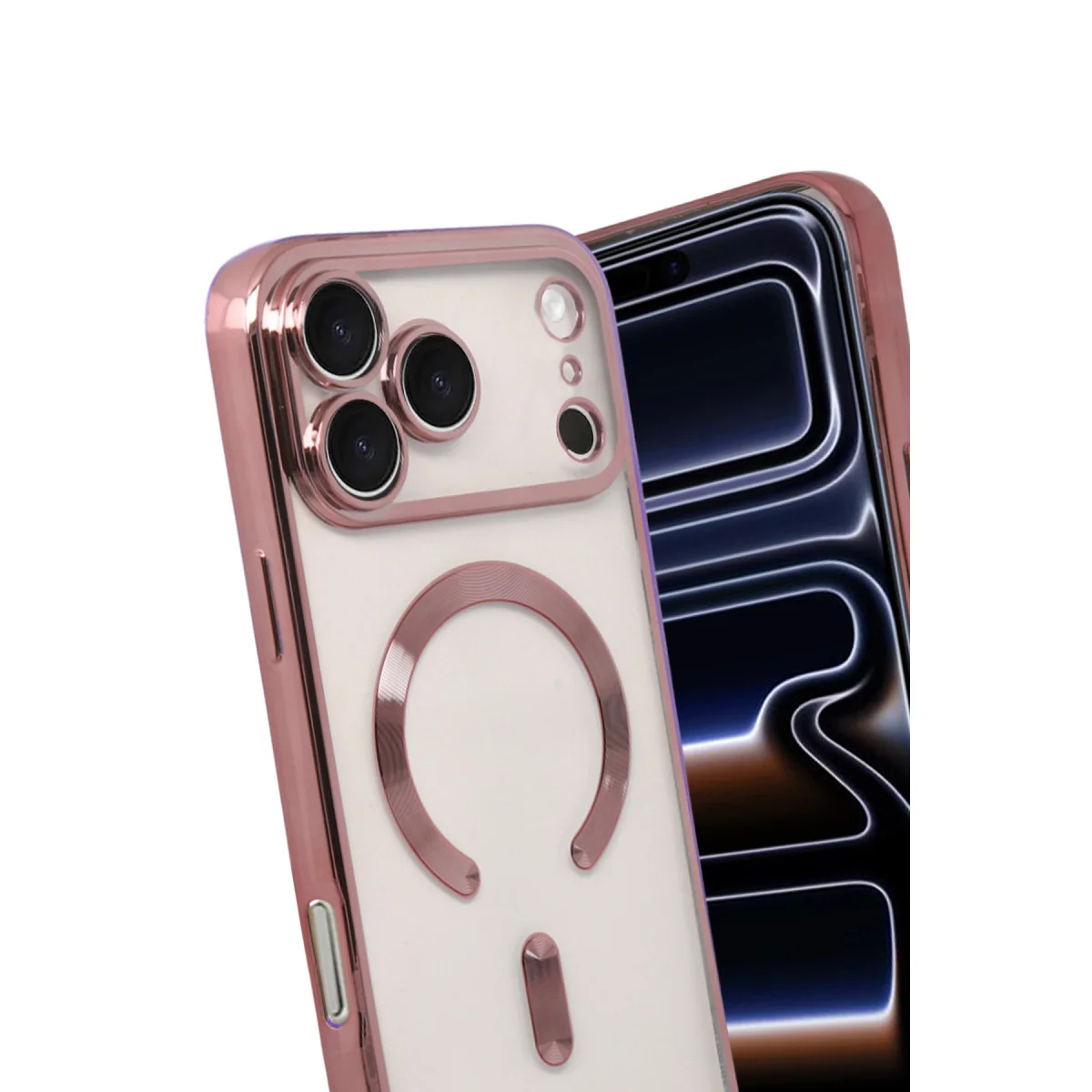 iPhone 17 Pro Max Kross Magneticsafe Kapak - Rose