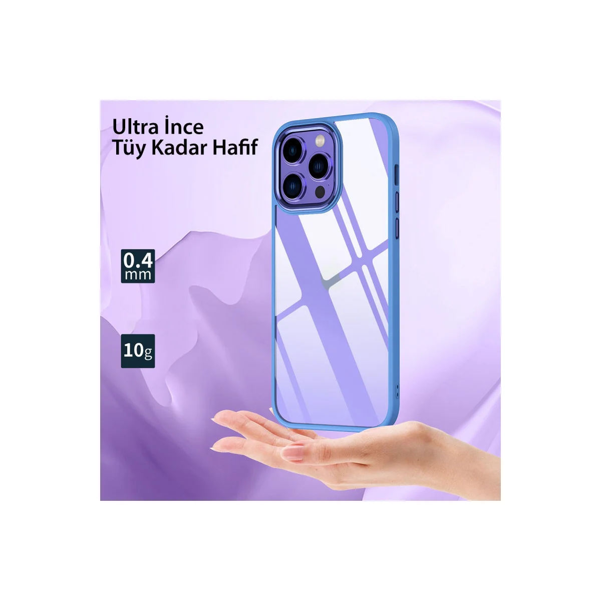iPhone 13 Pro Max Kılıf Power Silikon - Sierra Blue