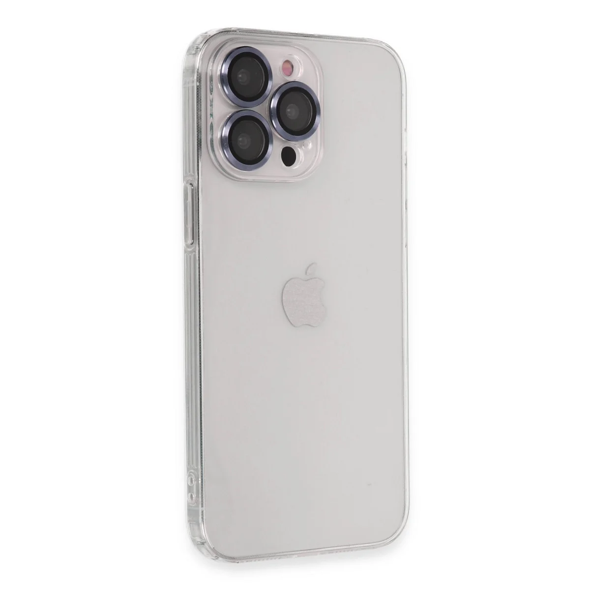iPhone 13 Pro Max Kılıf Luko Lens Silikon - Sierra Blue