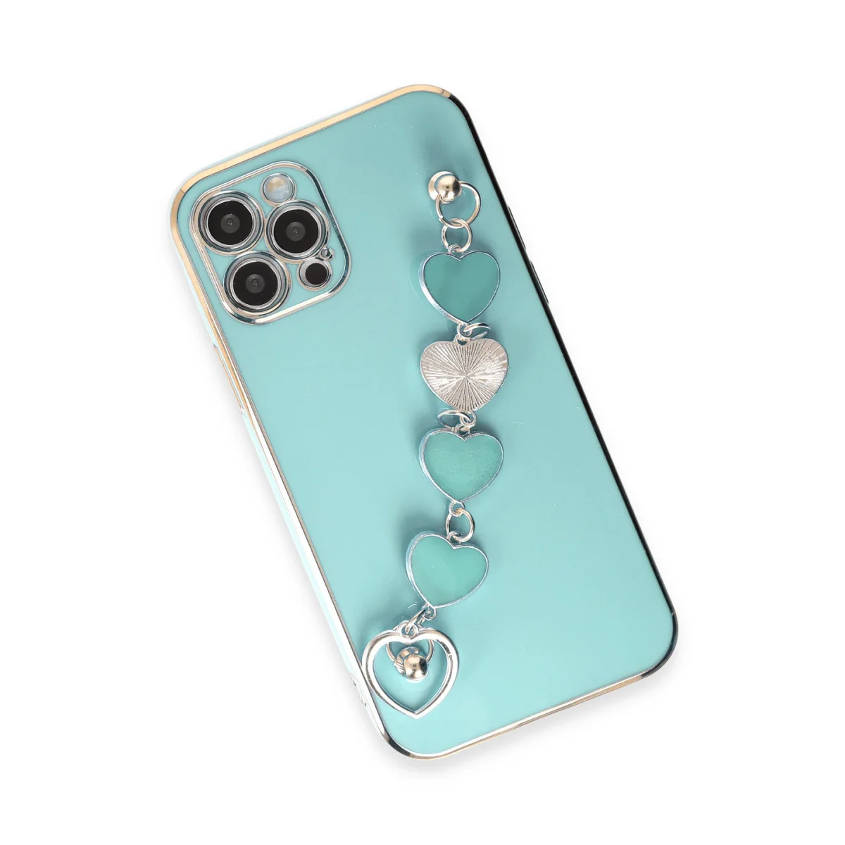 iPhone 12 Pro Kılıf Esila Silikon - Su Yeşili