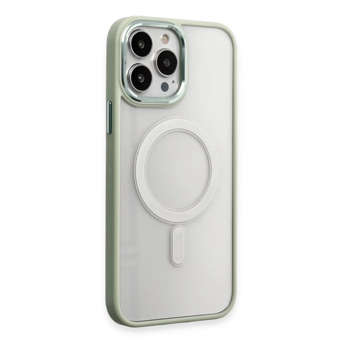 iPhone 15 Pro Kılıf Room Magneticsafe Silikon - Su Yeşili