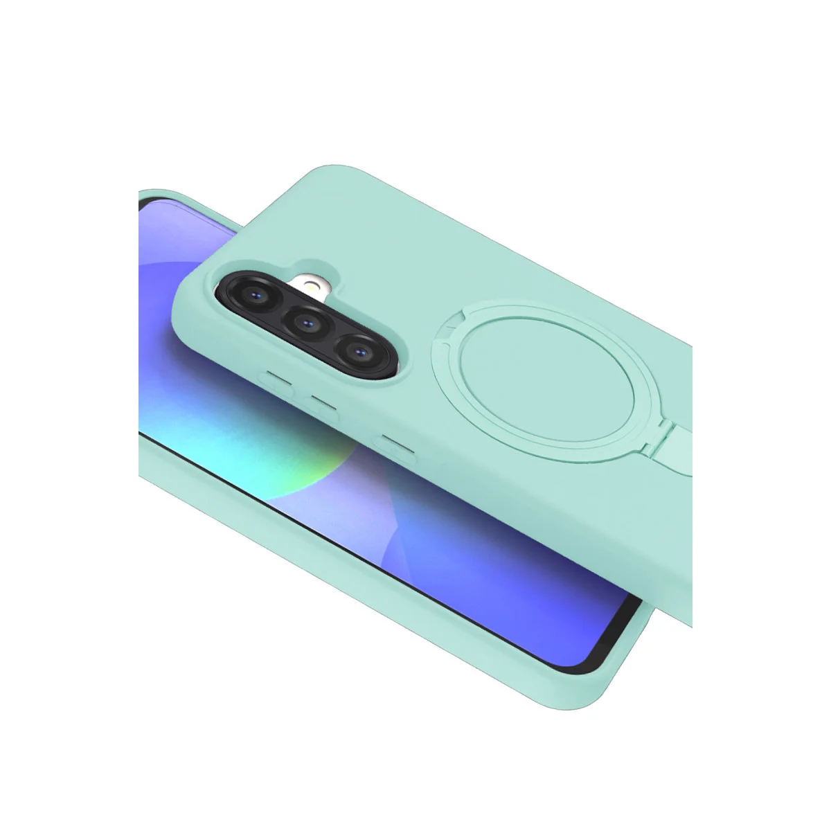 Galaxy A36 Regal Magsafe Standlı Kapak - Su Yeşili