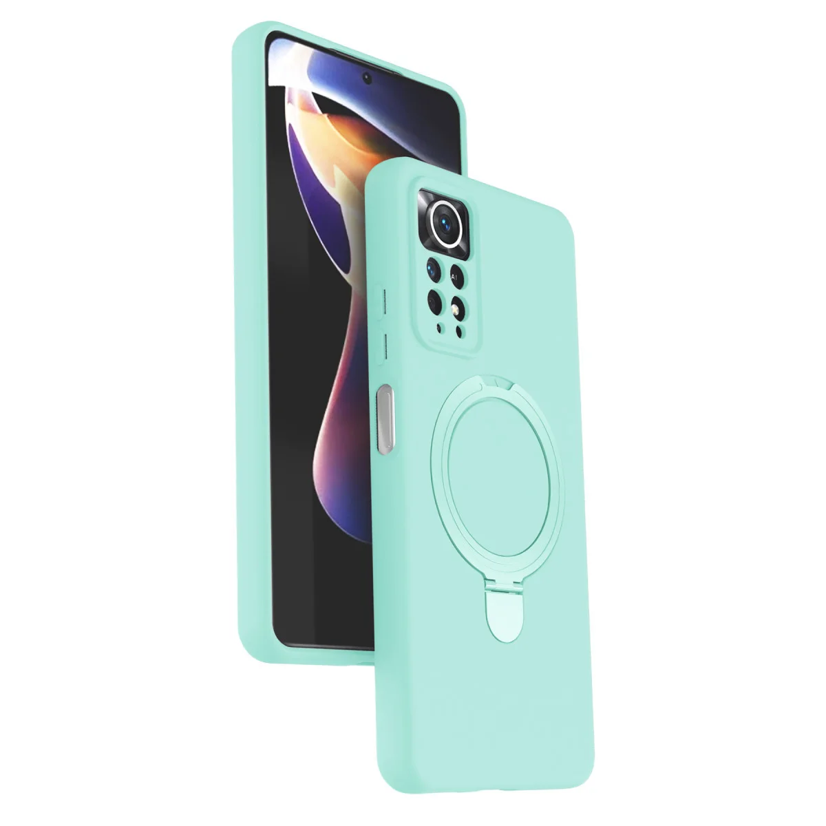 Redmi Note 12 Pro 4G Regal Magsafe Standlı Kapak - Su Yeşili