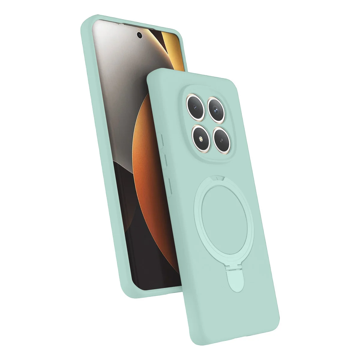Redmi Note 15 Pro 4G Regal Magsafe Standlı Kapak - Su Yeşili