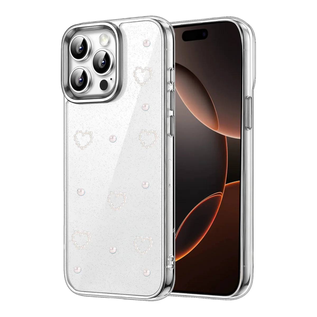 iPhone 15 Pro Max Fiyonk Desenli Kapak - Desen 10