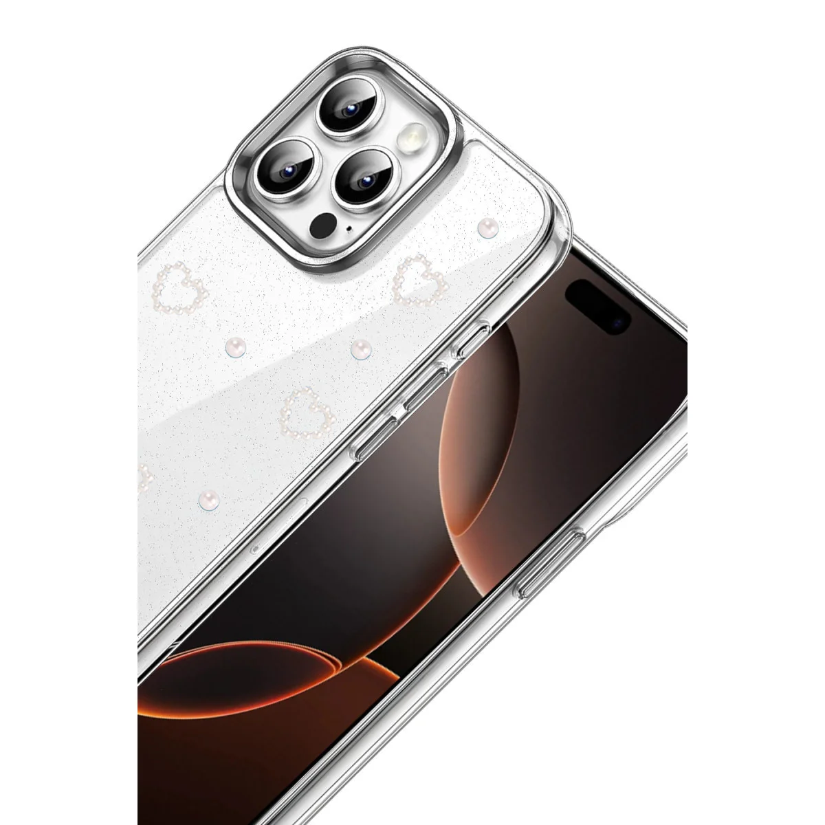iPhone 16 Pro Fiyonk Desenli Kapak - Desen 10