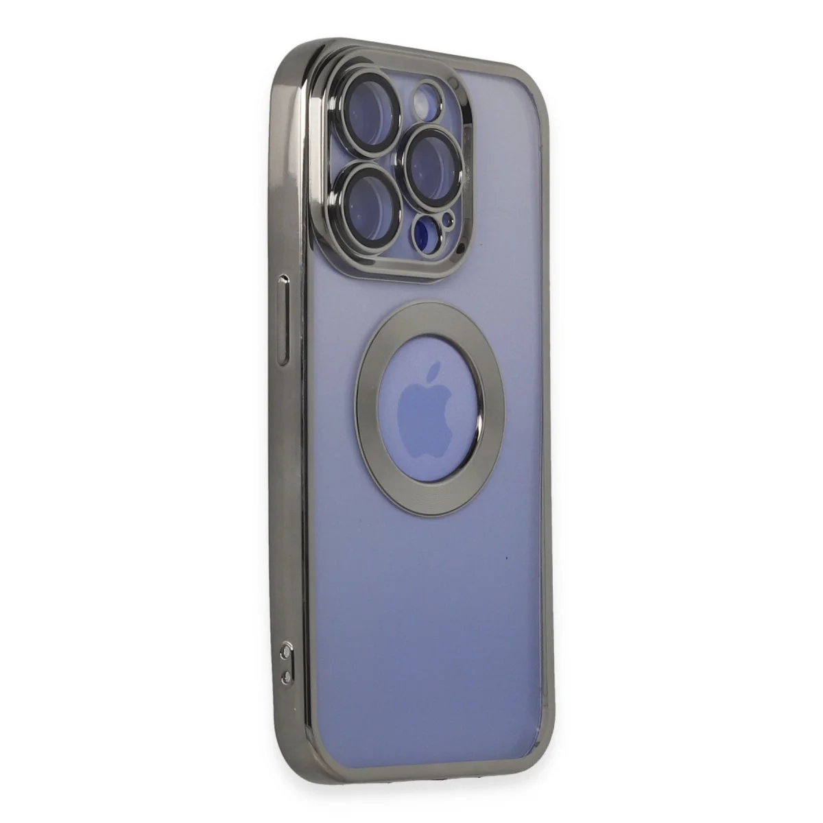 iPhone 15 Pro Kılıf Slot Silikon - Titan Gri