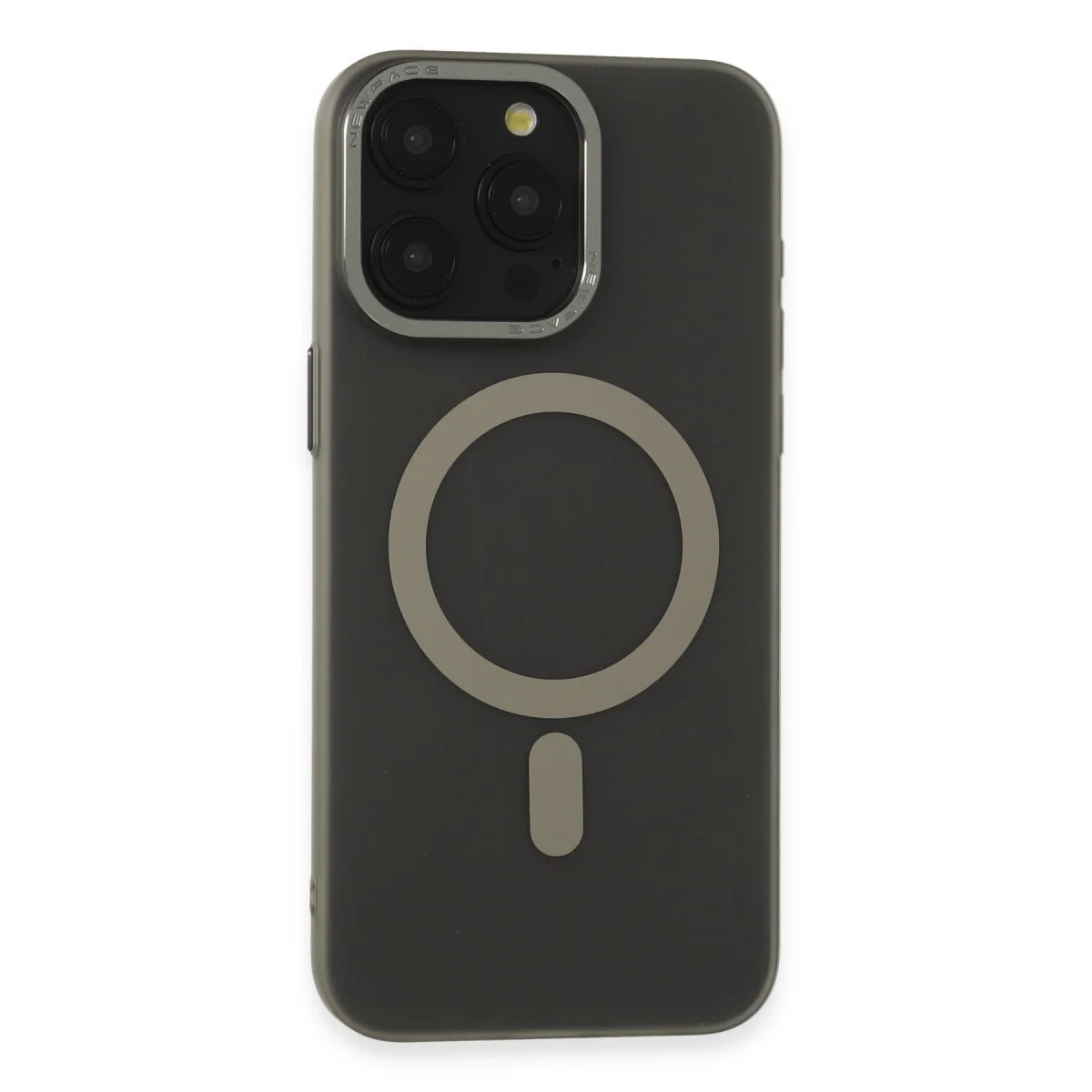 iPhone 15 Pro Max Kılıf Lodos Magneticsafe Mat Kapak - Titan Gri