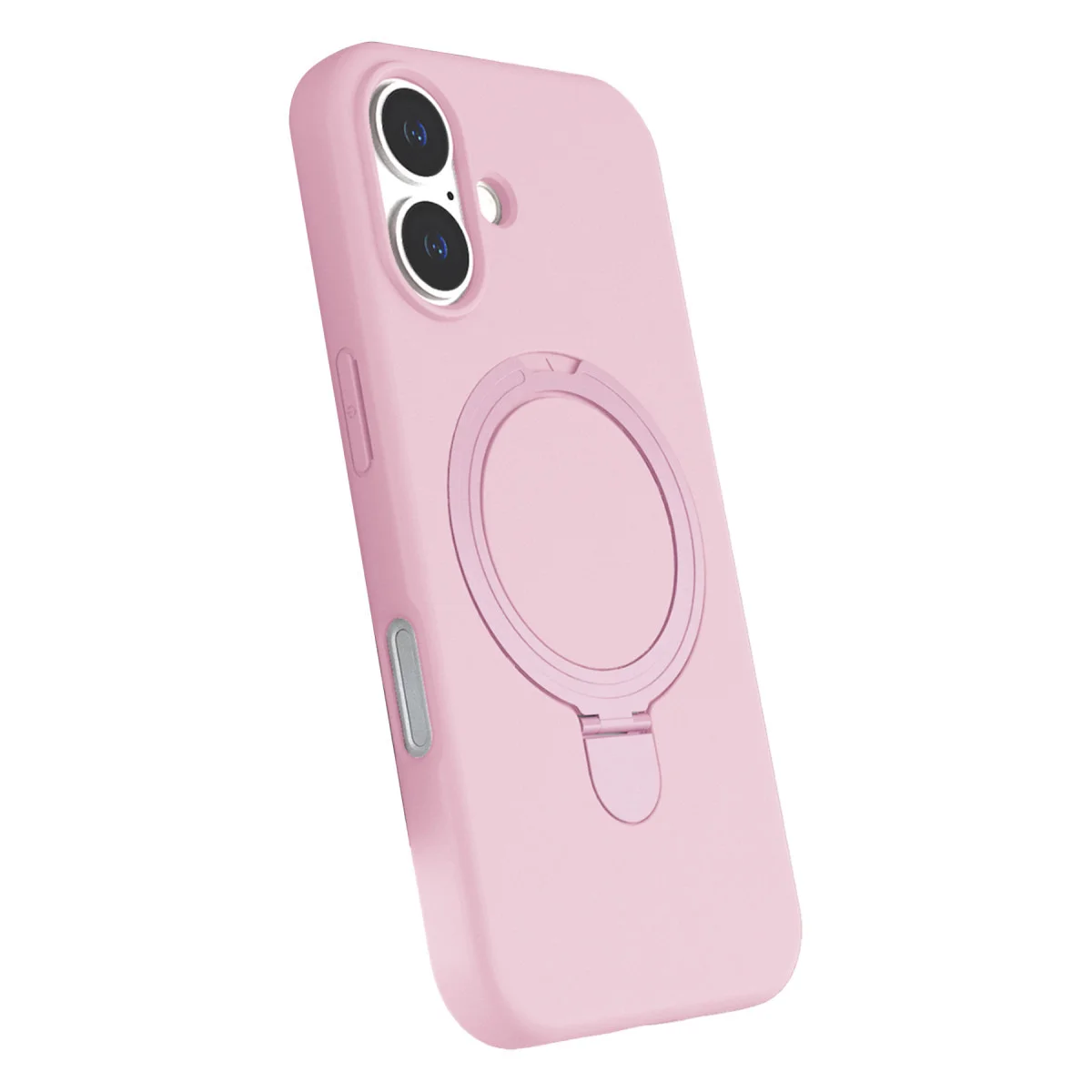 iPhone 16 Plus Regal Magsafe Standlı Kapak - Açık Pembe