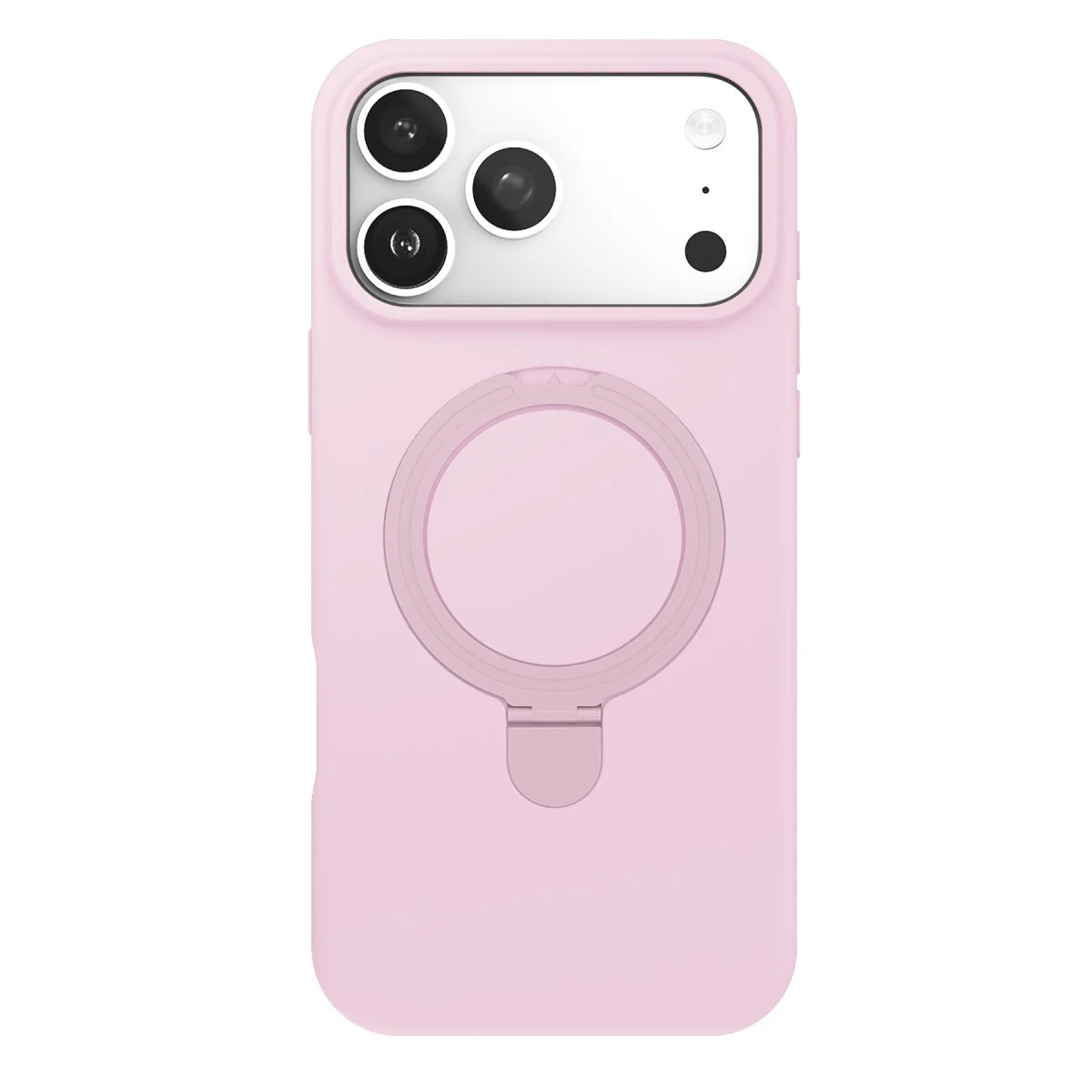 iPhone 17 Pro Max Regal Magsafe Standlı Kapak - Açık Pembe