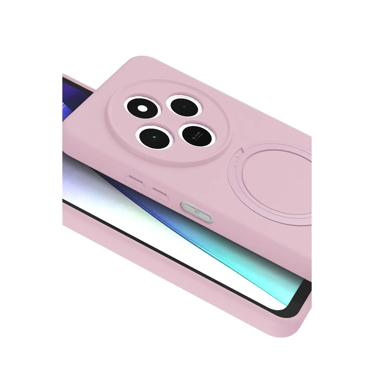 Redmi 14C Regal Magsafe Standlı Kapak - Açık Pembe