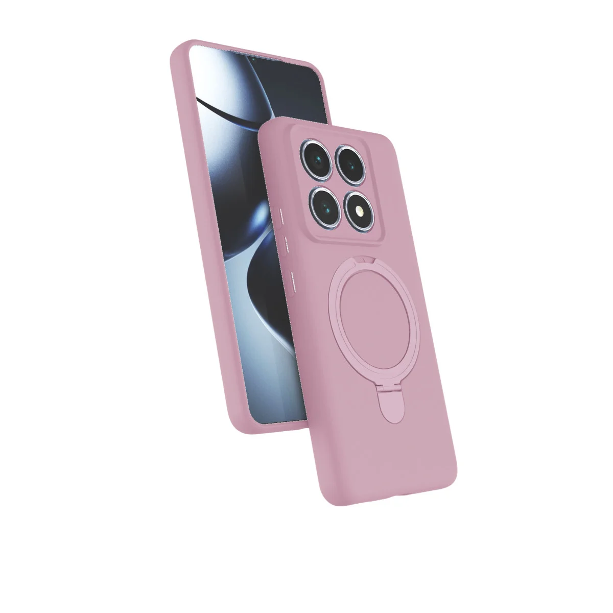Mi 14T Pro Regal Magsafe Standlı Kapak - Açık Pembe