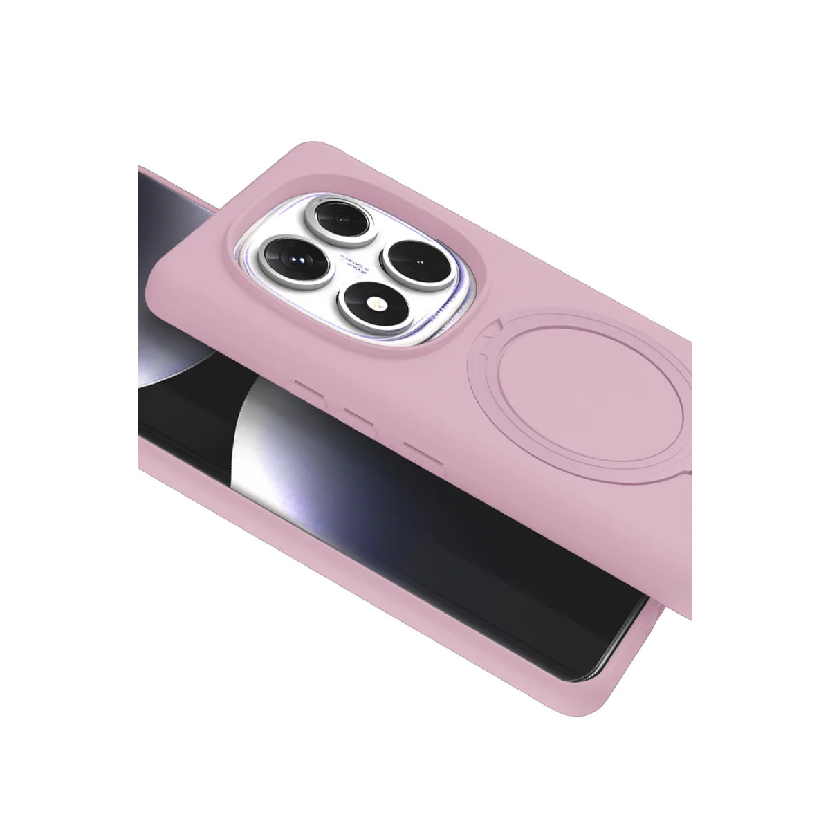 Redmi Note 14 Pro 5G Regal Magsafe Standlı Kapak - Açık Pembe