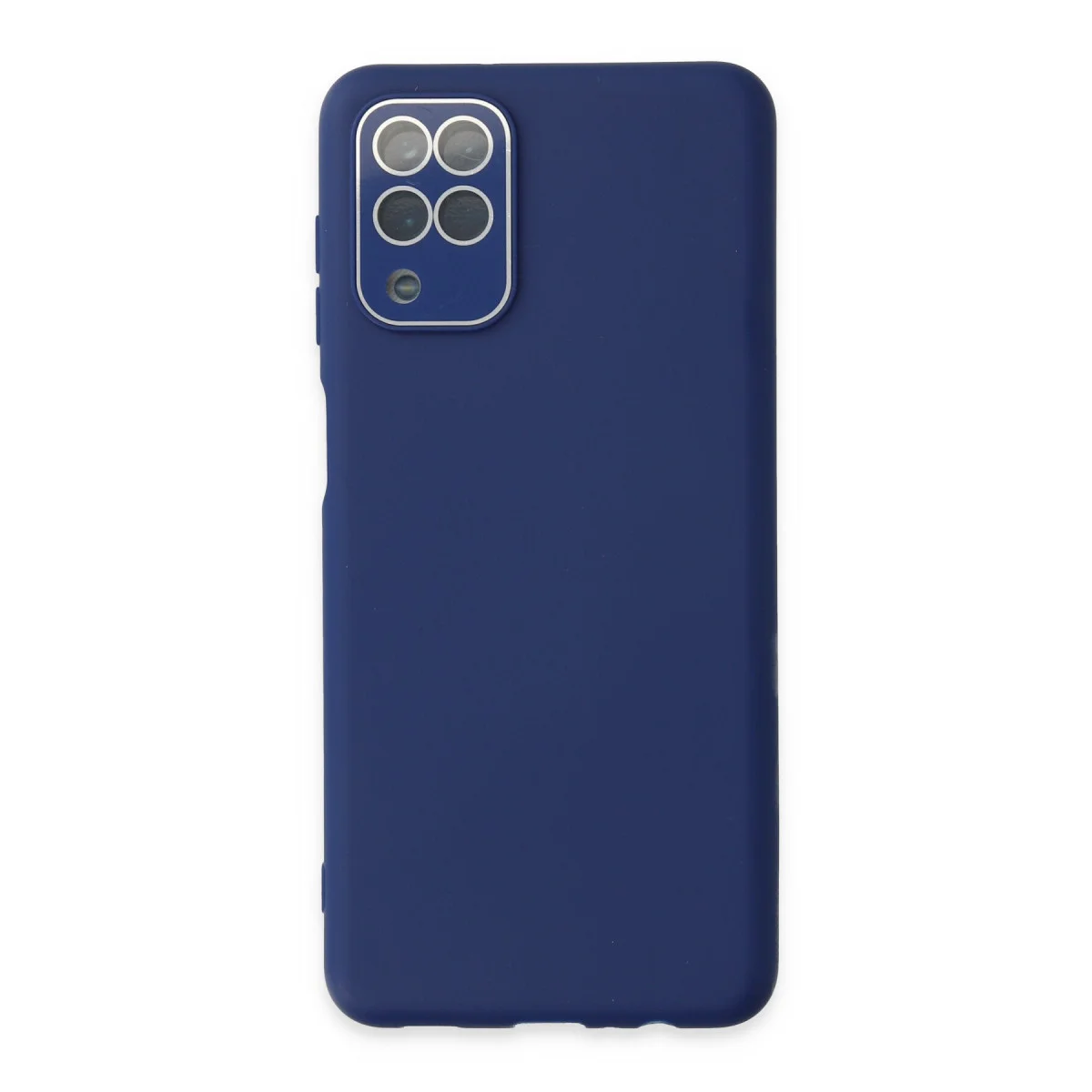 Galaxy A22 Kılıf Lansman Glass Kapak - Sky Blue
