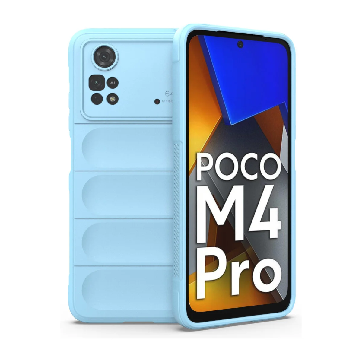 Poco M4 Pro 4G Kılıf Optimum Silikon - Sky Blue