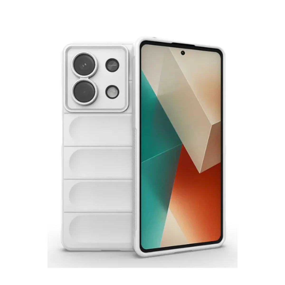 Poco X6 Kılıf Optimum Silikon - Krem