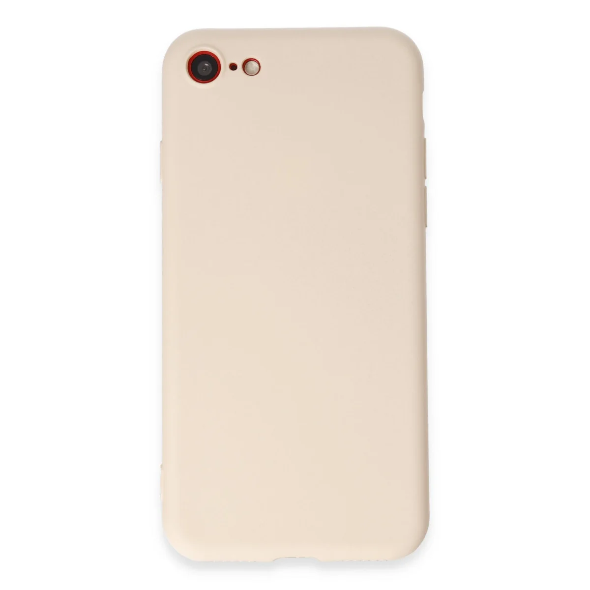 iPhone 7 Kılıf First Silikon - Krem