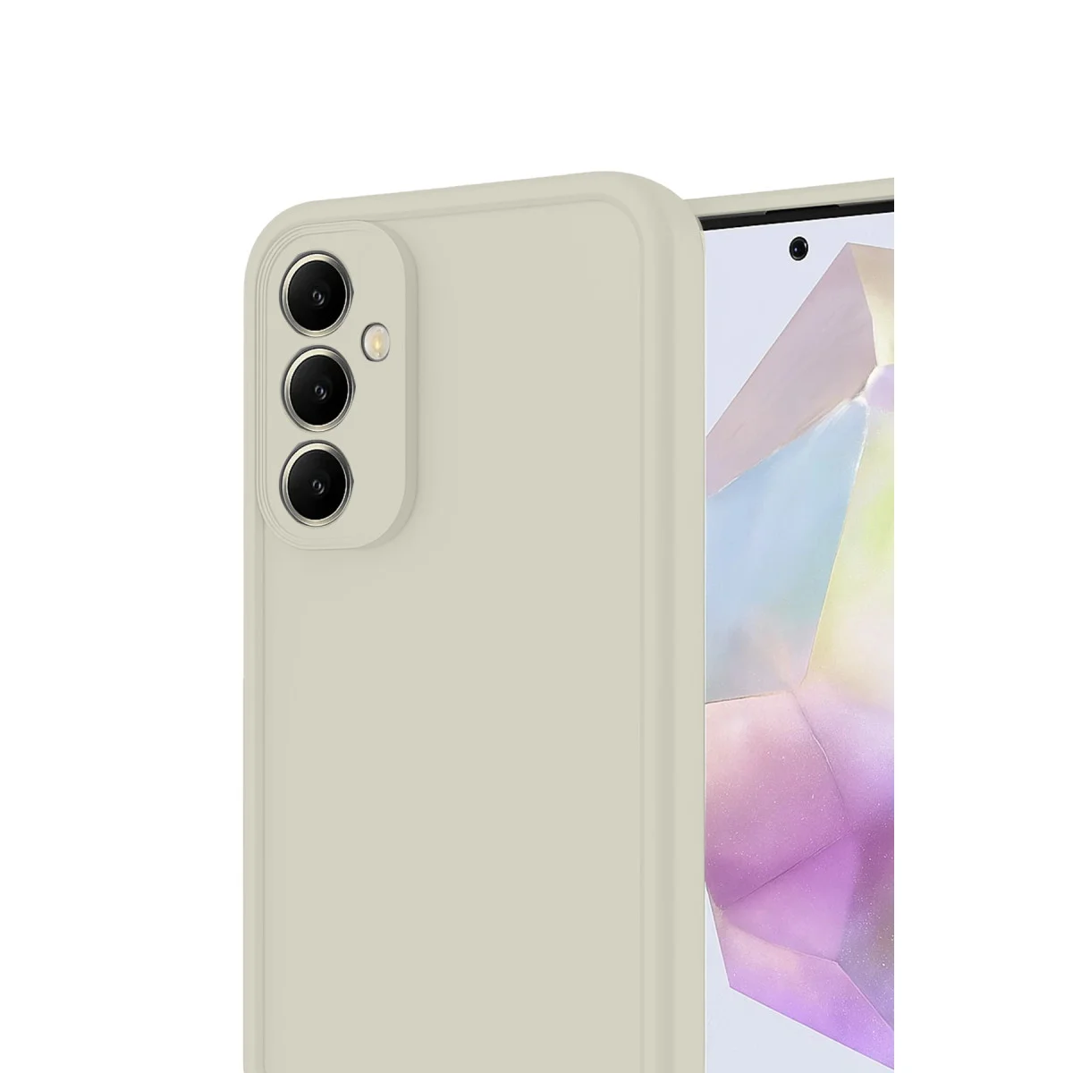 Galaxy A56 Kılıf Viera Silikon - Krem
