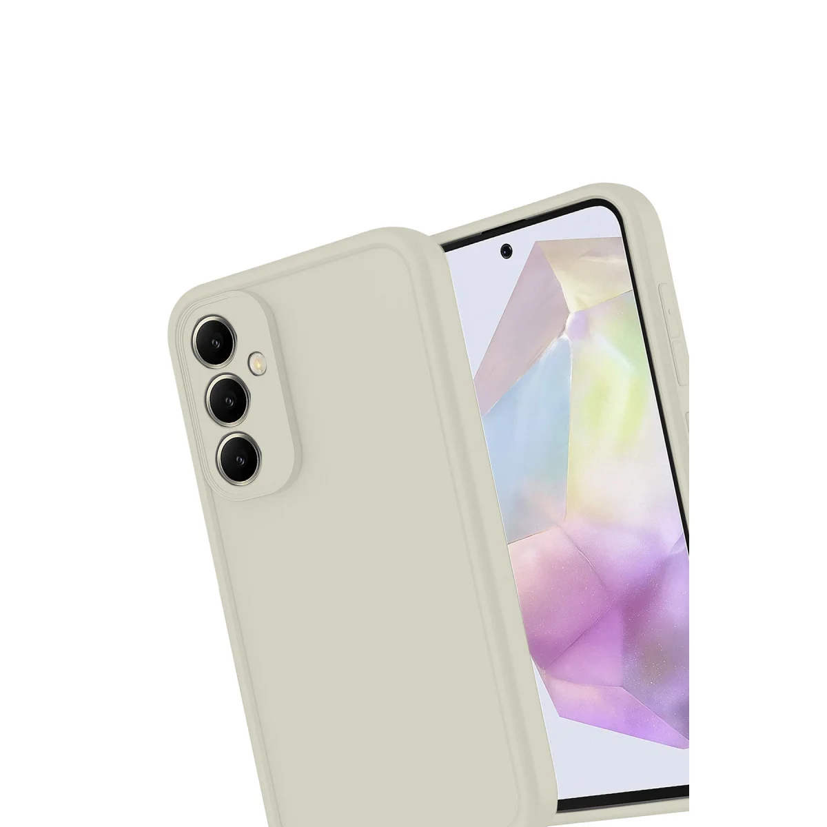 Galaxy A56 Kılıf Viera Silikon - Krem