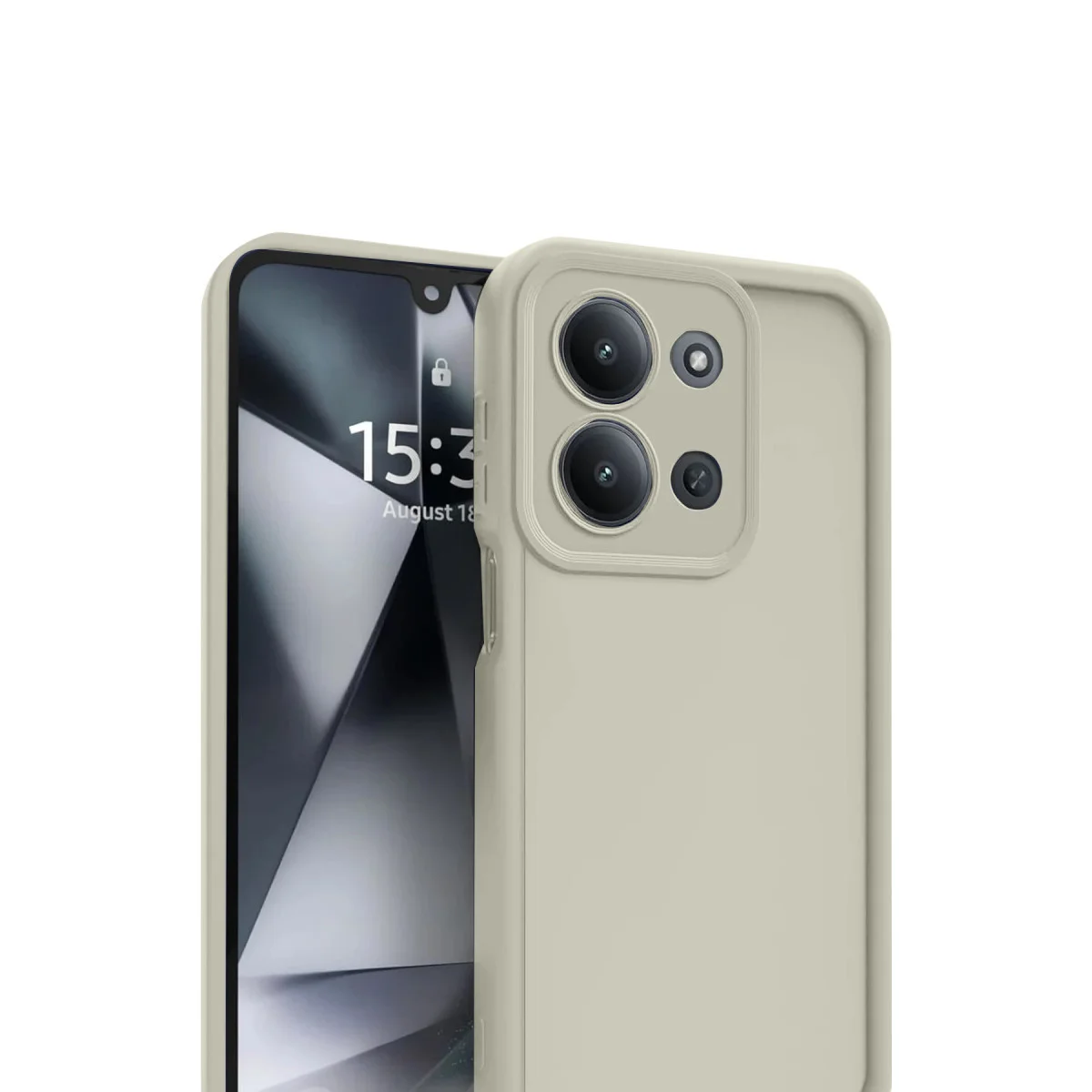 Redmi 15C 4G Viera Silikon - Krem