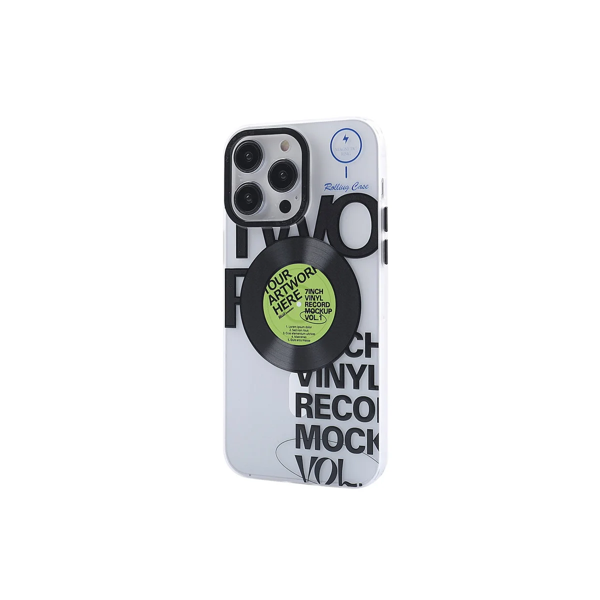 iPhone 14 Pro Kılıf Apollo Magneticsafe Desenli Kapak - Apollo Şeffaf - 5