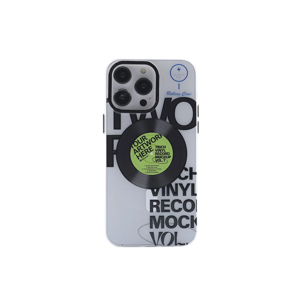 iPhone 14 Pro Kılıf Apollo Magneticsafe Desenli Kapak - Apollo Şeffaf - 5