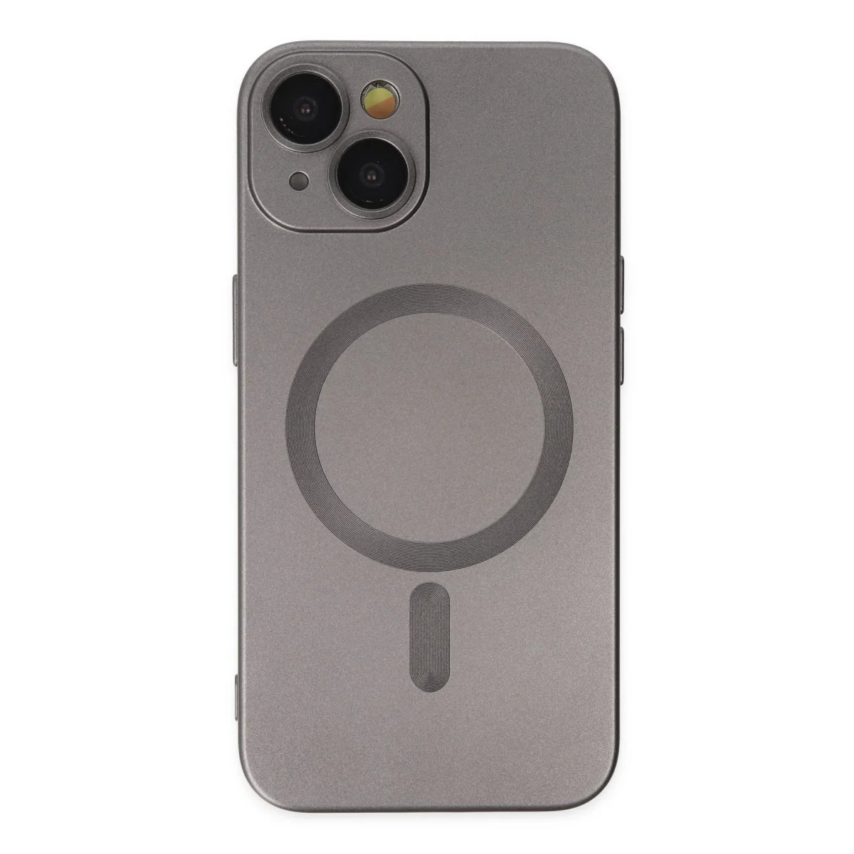 iPhone 14 Plus Kılıf Moshi Lens Magneticsafe Silikon - Füme